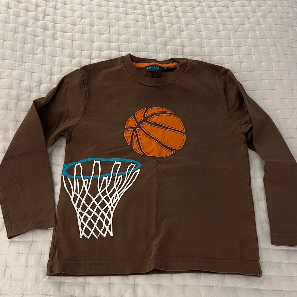 GUC Mini Boden Basketball Appliqué Shirt Size 7-8